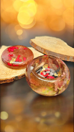 Bronze autumn Candle Holder