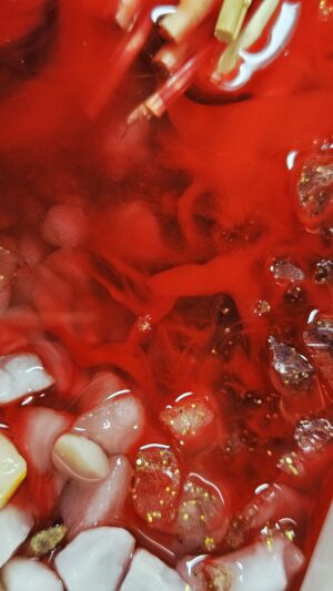 Blood red Candle Holder