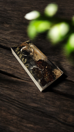 Candle Holder. Forest Green 3